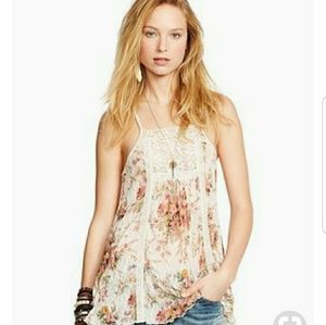 Denim & Supply Ralph Lauren Sheer Floral Tank Top